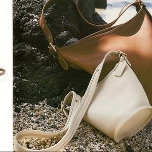 Vintage Coach Maggie Duffle Bag, “Bone” Color